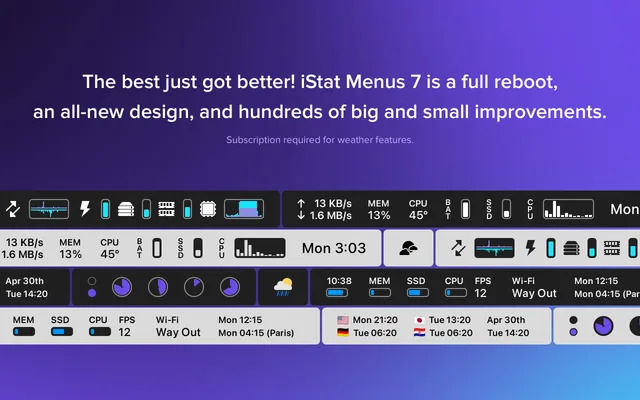 iStat Menus screenshot 2